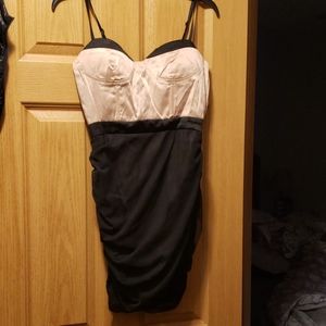 Gold and black dress